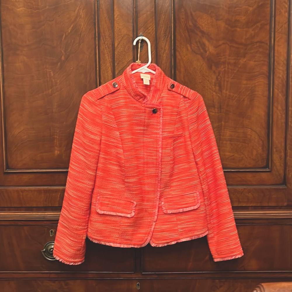 Chico’s jacket color orange/coral
